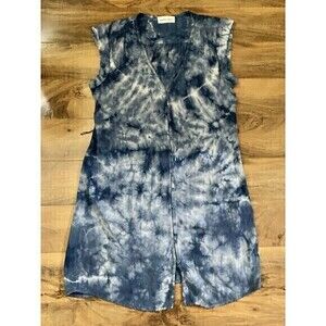 Bella Dahl Blue White Tye Die Shirt Dress (No Belt) Size Small Women’s